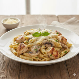 Penne Funghi Di Pollo